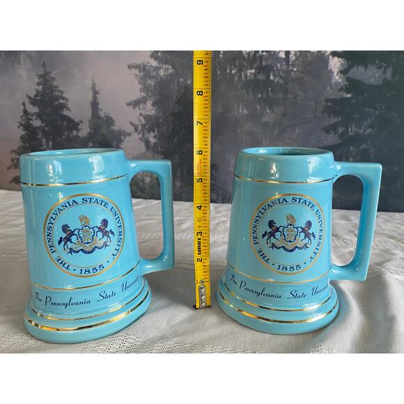 Vintage Penn State University Ceramic Beer Steins – Set of 2 - Picture 7 of 7